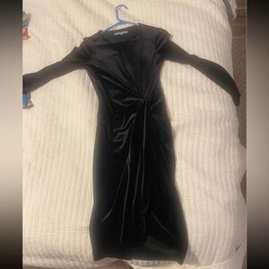 ANTONIO MELANI Black Long Sleeve Dress